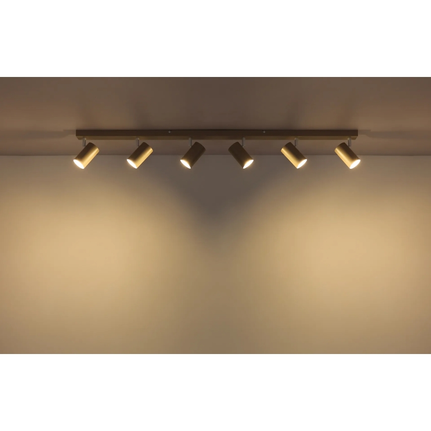 Globo - Точечный светильник 6xGU10/35W/230V бежевый