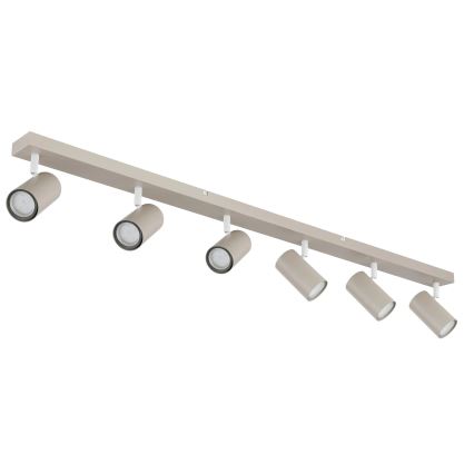 Globo - Точечный светильник 6xGU10/35W/230V бежевый