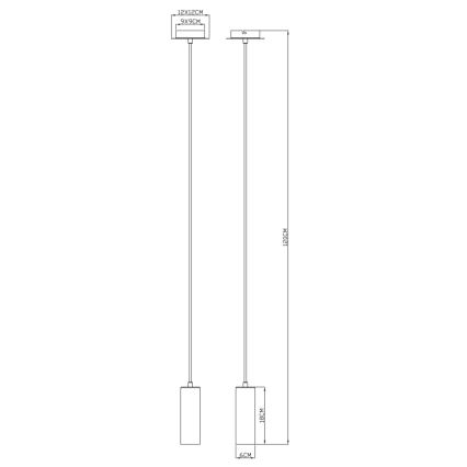 Globo - Підвісна люстра 1xGU10/35W/230V сірий/коричневий