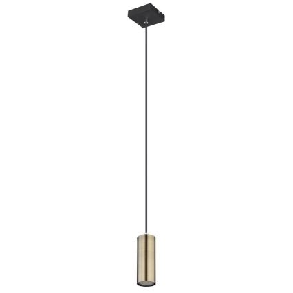 Globo - Подвесная люстра 1xGU10/35W/230V черная/латунь