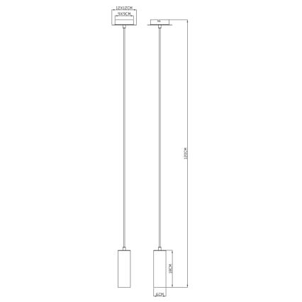 Globo - Подвесная люстра 1xGU10/35W/230V белая
