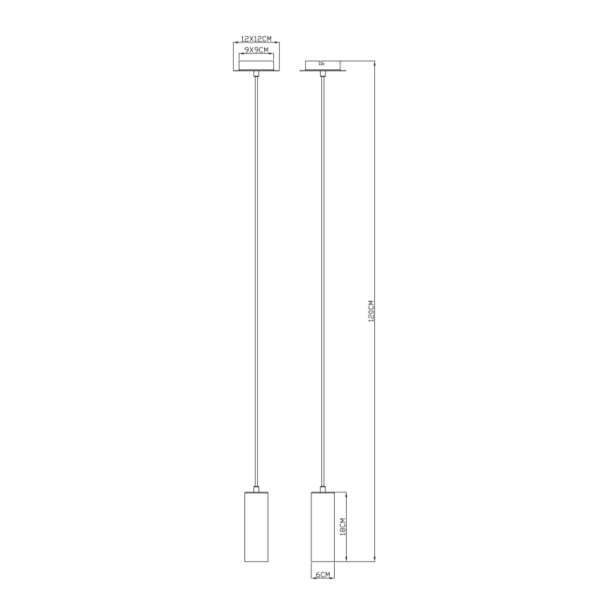 Globo - Подвесная люстра 1xGU10/35W/230V белая