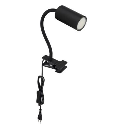Globo - Гнучка лампа з затискачем 1xGU10/25W/230V чорний