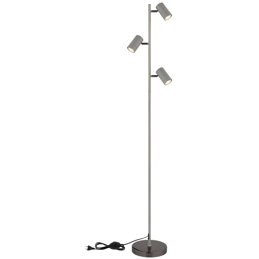 Globo - Торшер 3xGU10/5W/230V серый