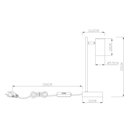 Globo - Настільна лампа 1xGU10/5W/230V помаранчевий