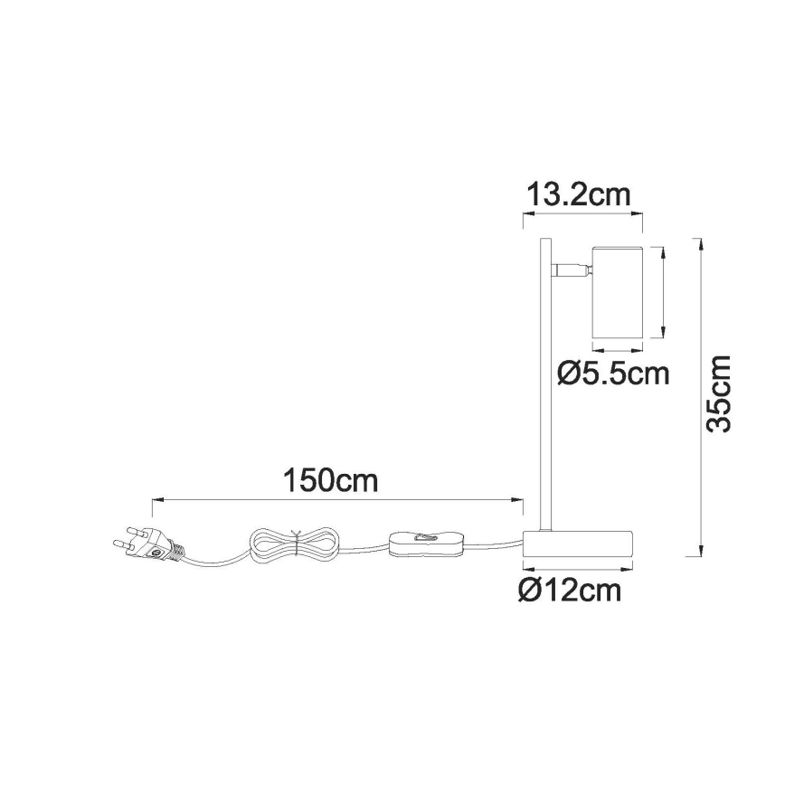 Globo - настільна лампа 1xGU10/5W/230V бежевого кольору