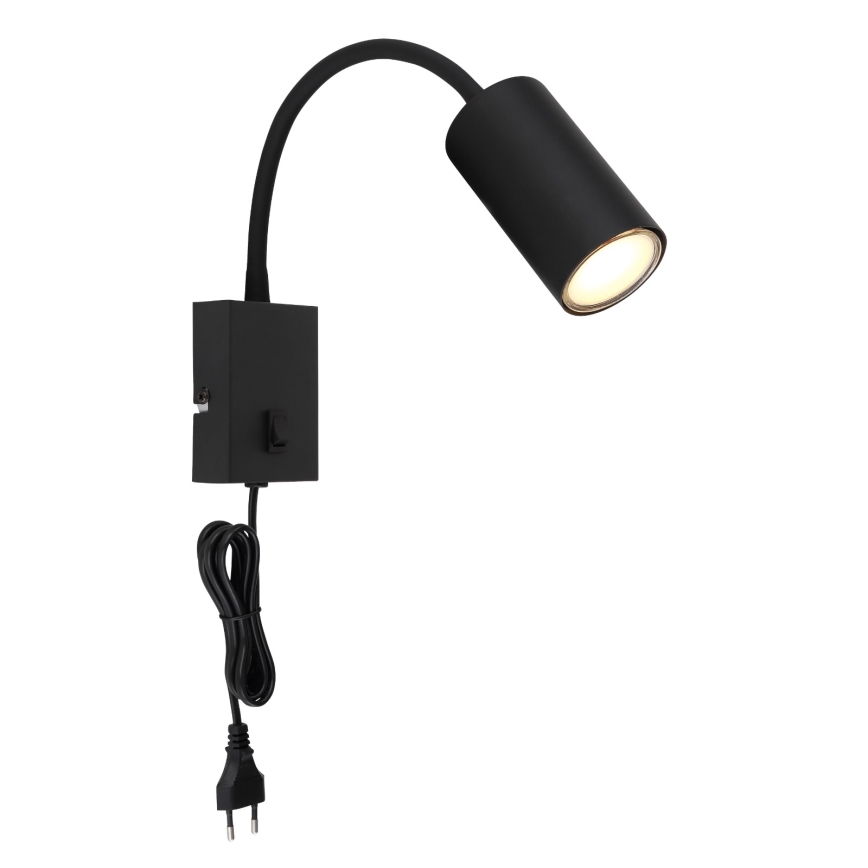 Globo - Гибкая настенная лампа 1xGU10/25W/230V черный