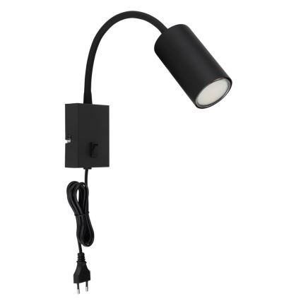 Globo - Гнучка настінна лампа 1xGU10/25W/230V чорний