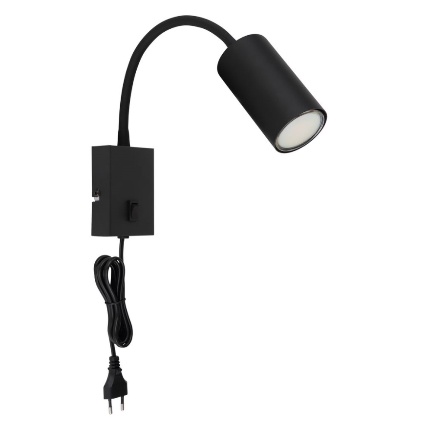Globo - Гнучка настінна лампа 1xGU10/25W/230V чорний
