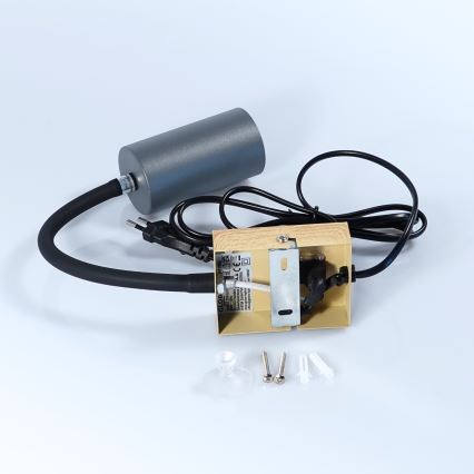 Globo - Гнучкий настінний світильник 1xGU10/25W/230V сірий/коричневий