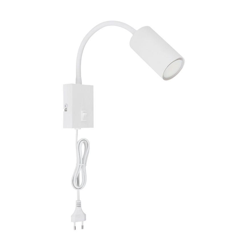 Globo - Гнучка настінна лампа 1xGU10/25W/230V біла