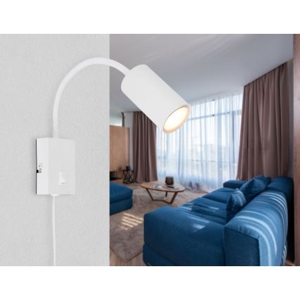 Globo - Гнучка настінна лампа 1xGU10/25W/230V білий