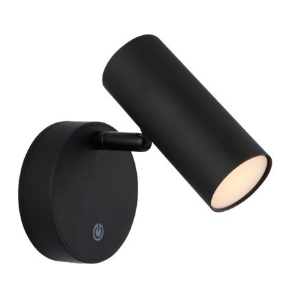Globo - LED димований акумуляторний настінний спот LED/0,4W/3,7V 1800 mAh чорний