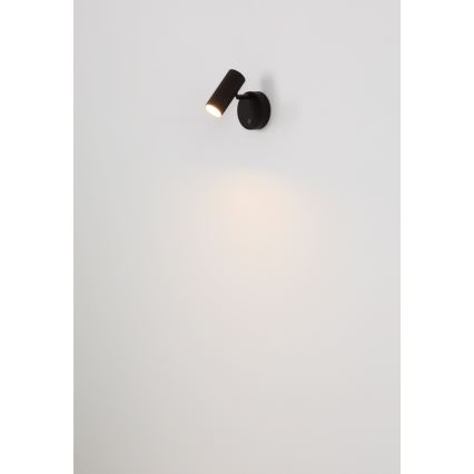 Globo - LED димований акумуляторний настінний спот LED/0,4W/3,7V 1800 mAh чорний