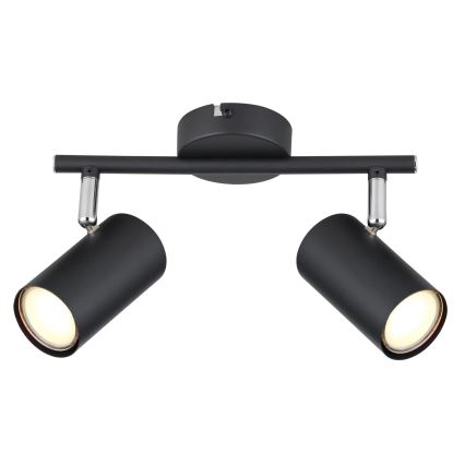 Globo - Точковий світильник 2xGU10/25W/230V чорний