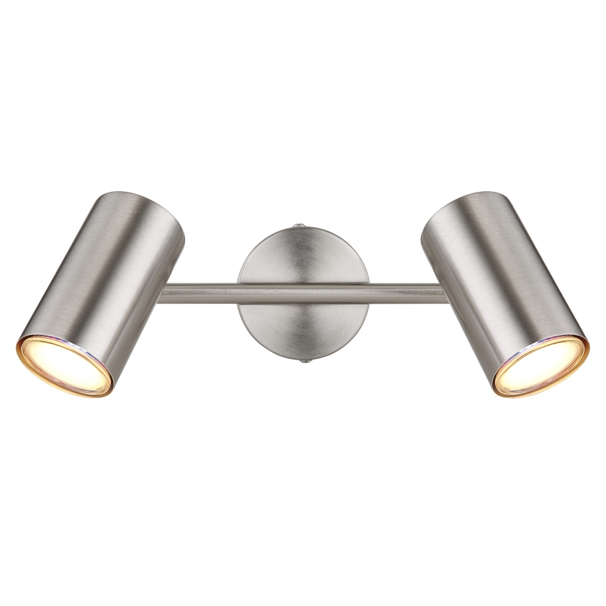 Globo - Точковий світильник 2xGU10/25W/230V матовий хром