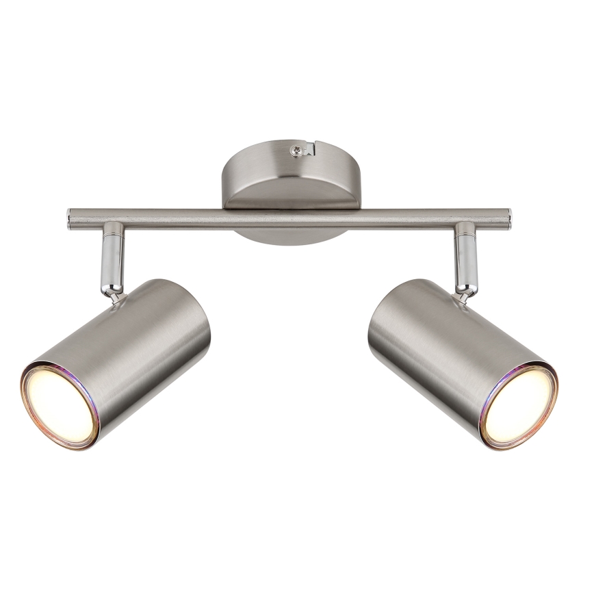 Globo - Точковий світильник 2xGU10/25W/230V матовий хром