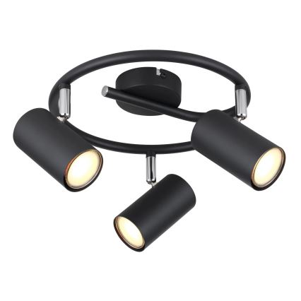 Globo - Точечный светильник 3xGU10/25W/230V черный