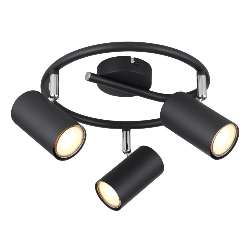 Globo - Точечный светильник 3xGU10/25W/230V черный