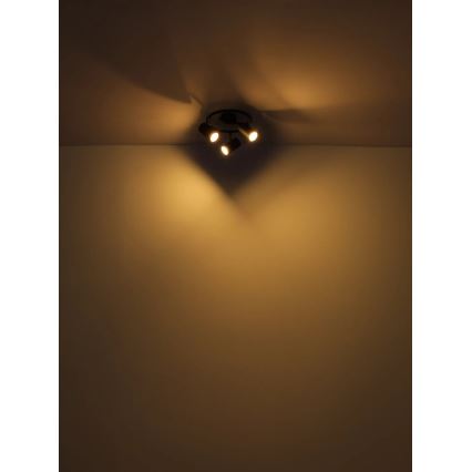 Globo - Точковий світильник 3xGU10/25W/230V чорний