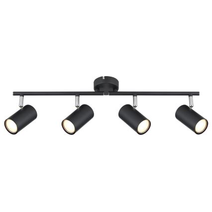 Globo - Точковий світильник 4xGU10/25W/230V чорний