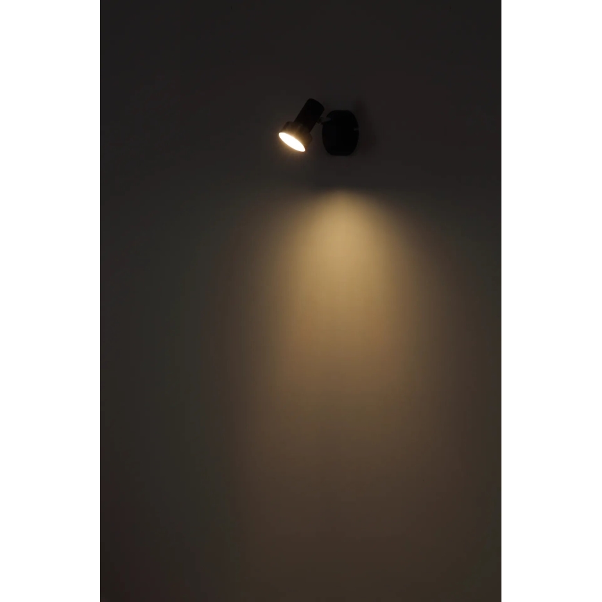 Globo - Настенный точечный светильник 1xGU10/25W/230V черный/золотистый