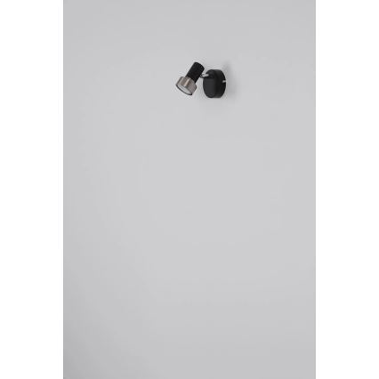 Globo - Настенный точечный светильник 1xGU10/25W/230V черный/золотистый