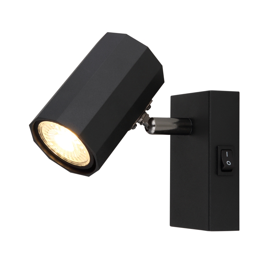 Globo - Настінний точковий світильник 1xGU10/25W/230V чорний