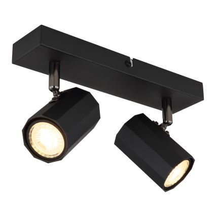 Globo - Точечный светильник 2xGU10/25W/230V черный