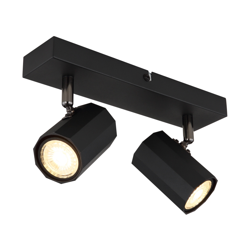 Globo - Точечный светильник 2xGU10/25W/230V черный