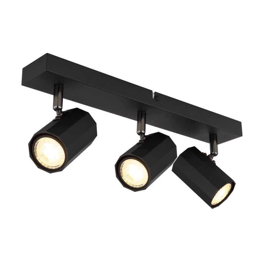 Globo - Точечный светильник 3xGU10/25W/230V черный