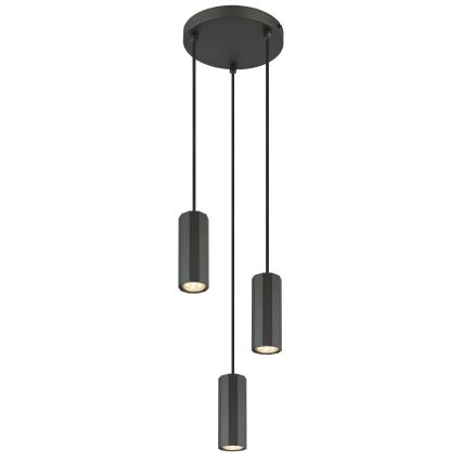 Globo - Підвісна люстра 3xGU10/25W/230V чорний