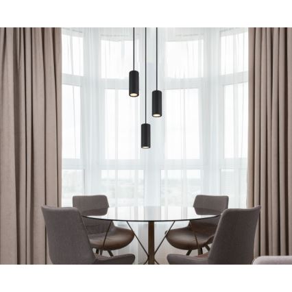 Globo - Підвісна люстра 3xGU10/25W/230V чорний