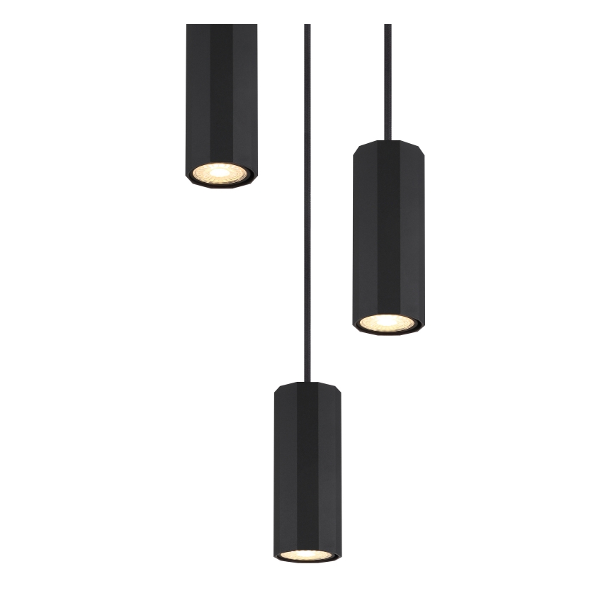 Globo - Підвісна люстра 3xGU10/25W/230V чорний