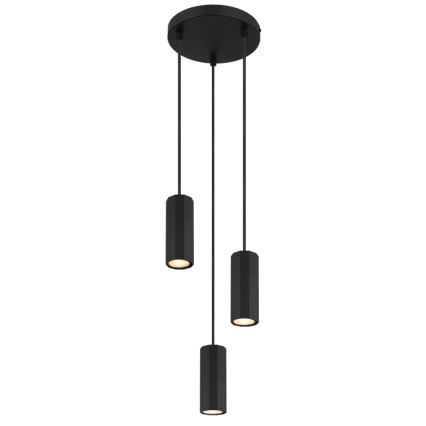 Globo - Подвесная люстра 3xGU10/25W/230V черный