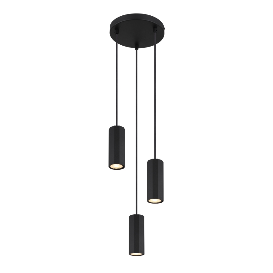 Globo - Подвесная люстра 3xGU10/25W/230V черный