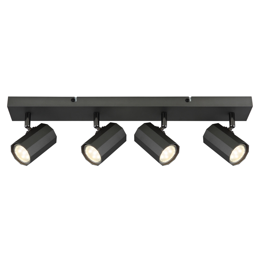 Globo - Точечный светильник 4xGU10/25W/230V черный