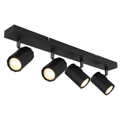 Globo - Точечный светильник 4xGU10/25W/230V черный