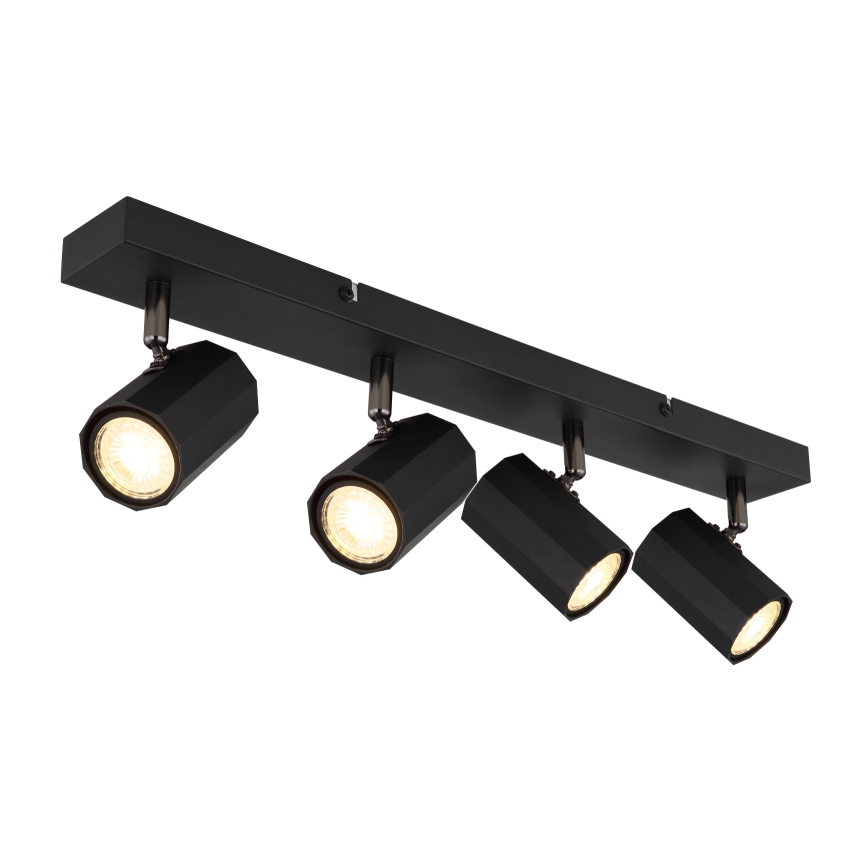 Globo - Точечный светильник 4xGU10/25W/230V черный