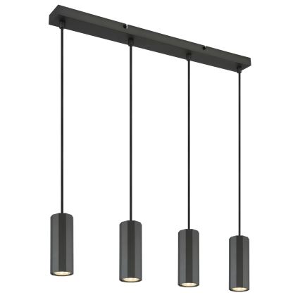 Globo - Подвесная люстра 4xGU10/25W/230V черный