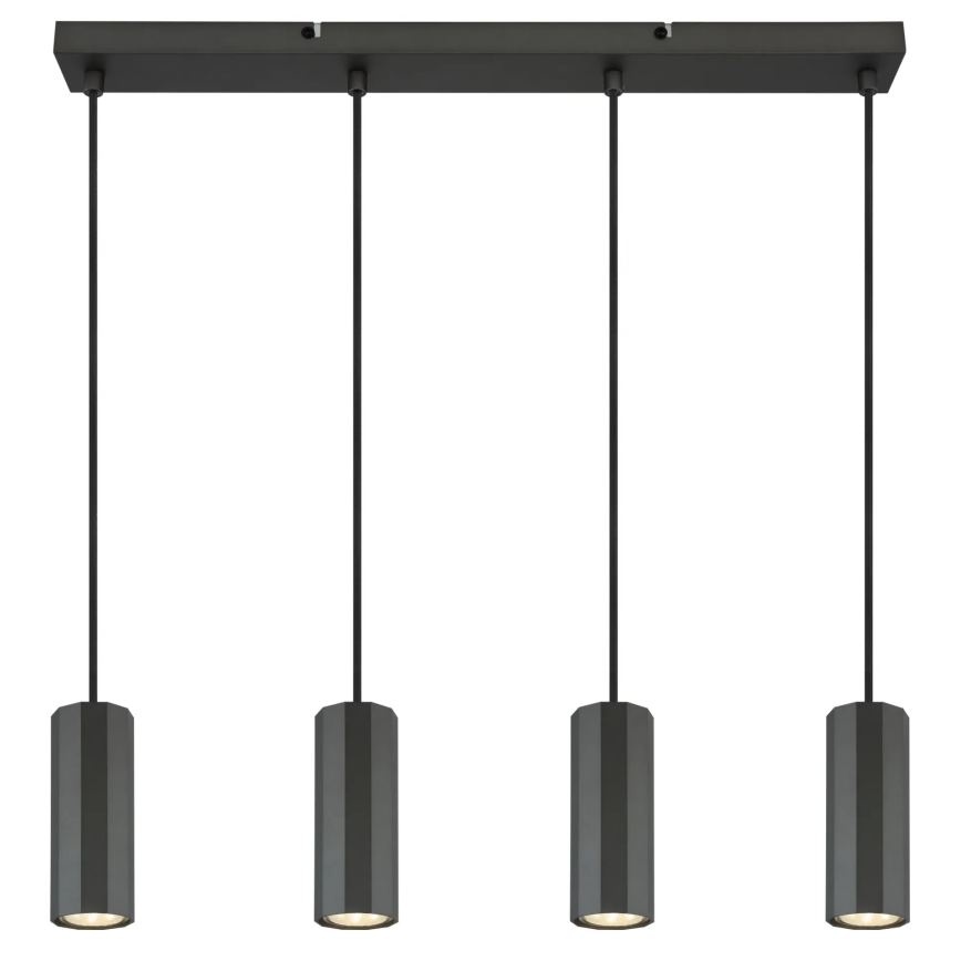 Globo - Подвесная люстра 4xGU10/25W/230V черный