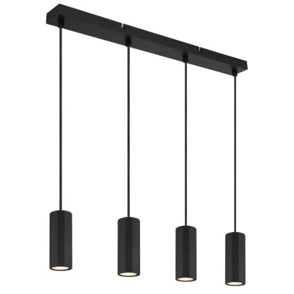 Globo - Подвесная люстра 4xGU10/25W/230V черный