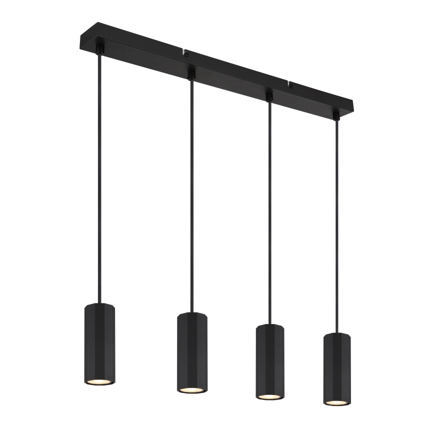 Globo - Подвесная люстра 4xGU10/25W/230V черный