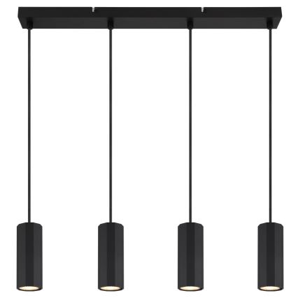 Globo - Подвесная люстра 4xGU10/25W/230V черный