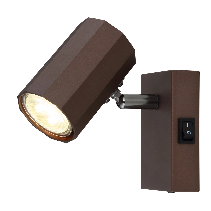 Globo - Настенный точечный светильник 1xGU10/25W/230V коричневый