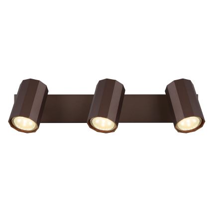 Globo - Точечный светильник 3xGU10/25W/230V коричневый