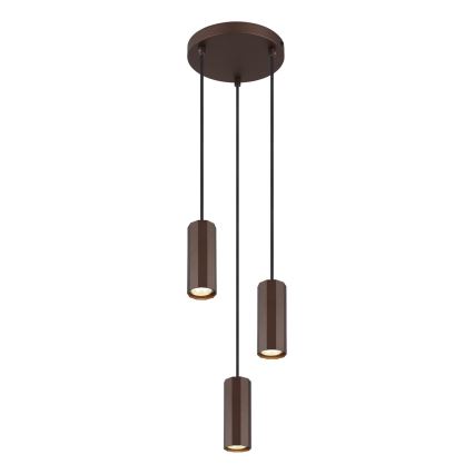 Globo - Подвесная люстра 3xGU10/25W/230V коричневый
