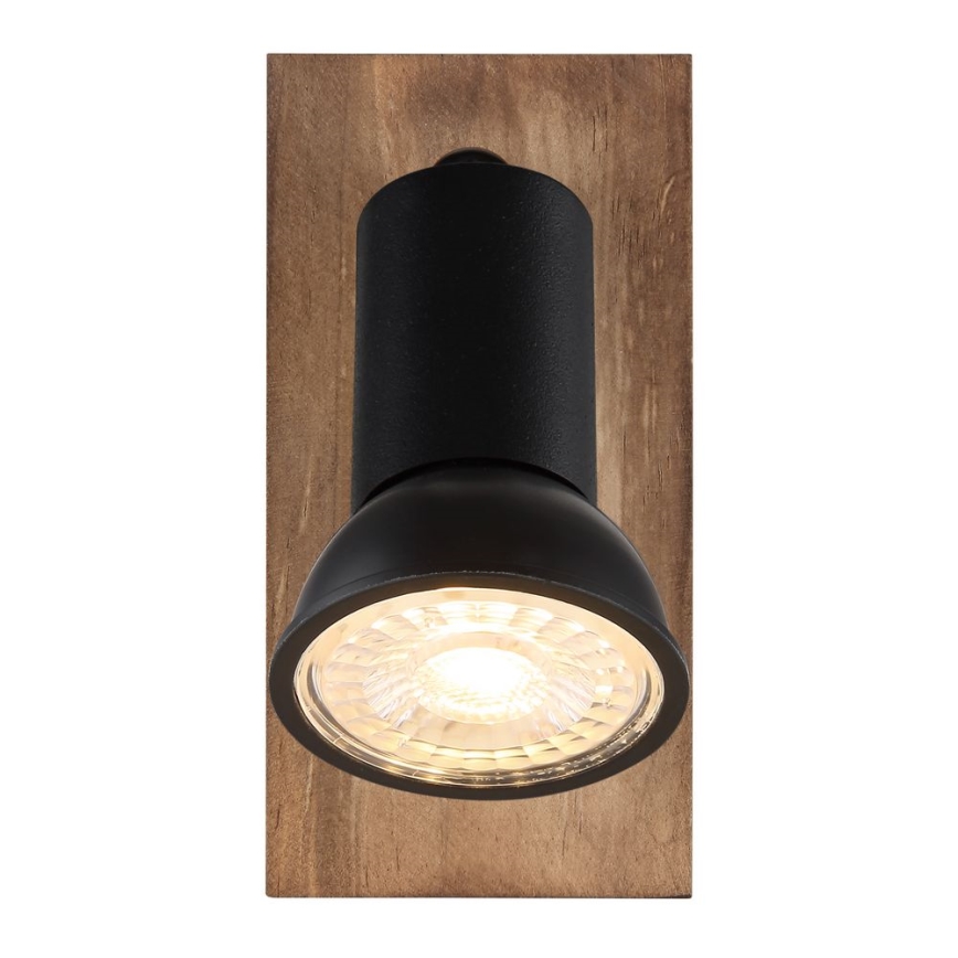 Globo - Настінний точковий світильник 1xGU10/35W/230V дерево/чорний
