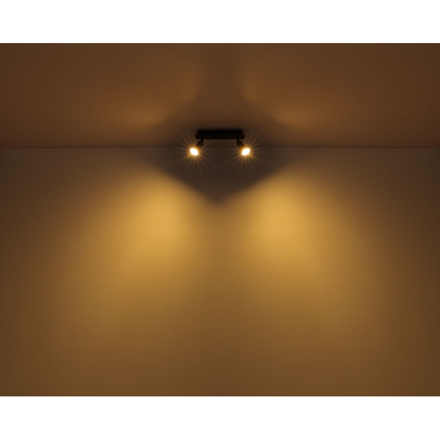 Globo - Точечный светильник 2xGU10/35W/230V черная