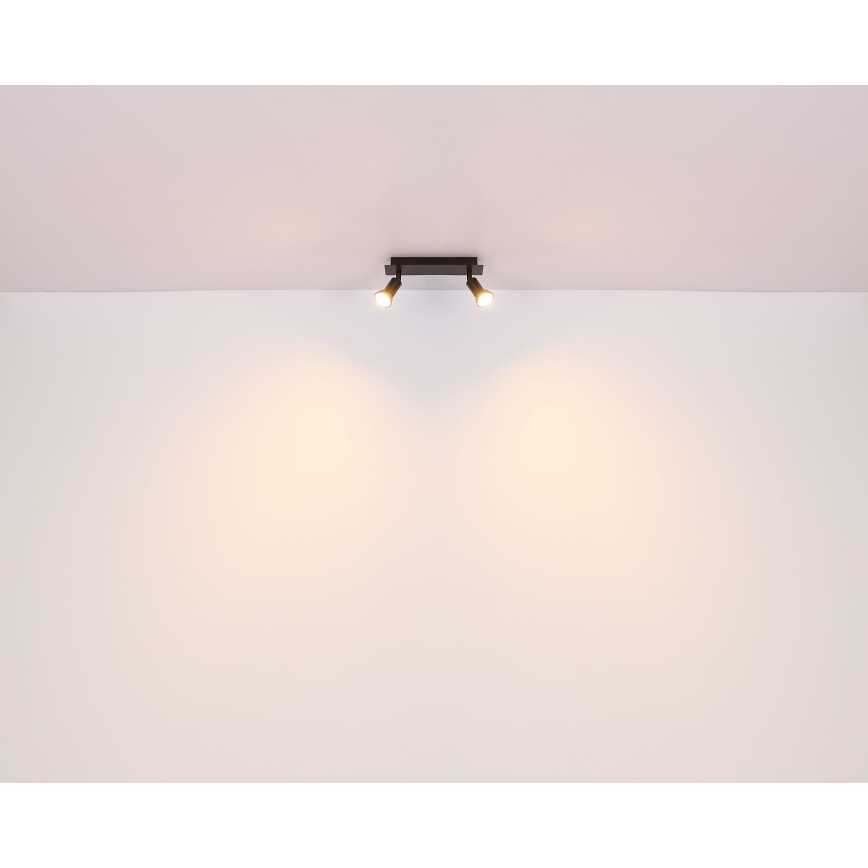 Globo - Точковий світильник 2xGU10/35W/230V чорний